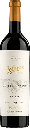 Colomé Altura Maxima Malbec 2017 argentin bor Saltából